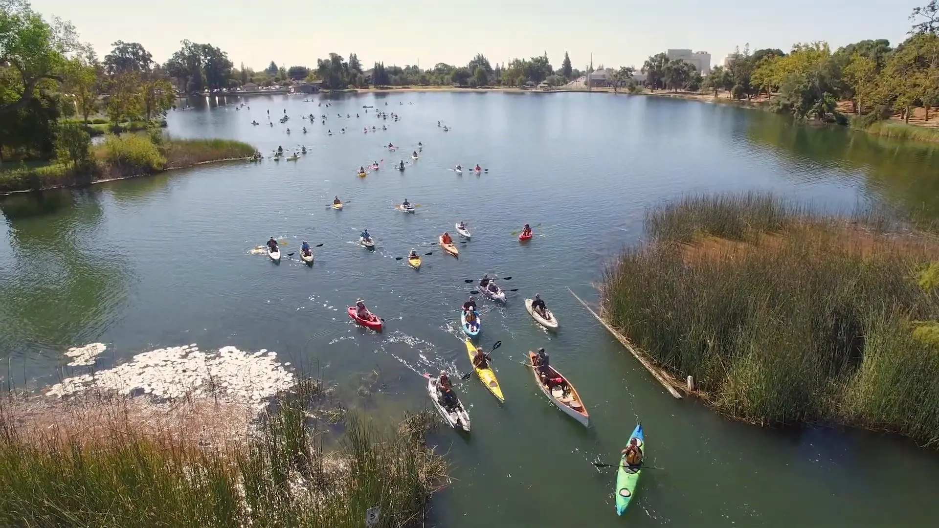 Lodi Lake paddling event